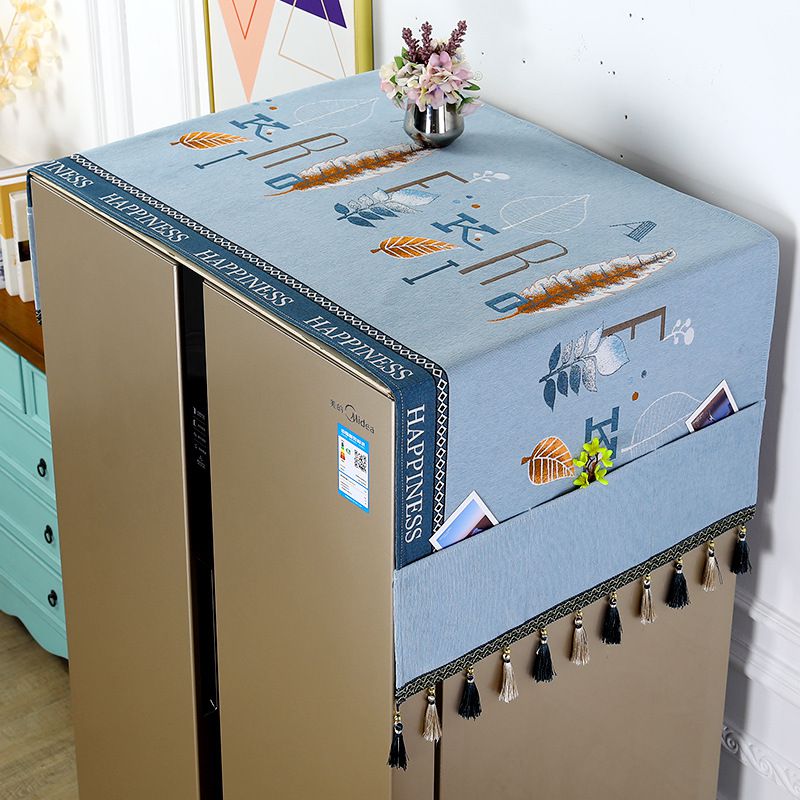 冰箱防尘盖布单开门防尘罩布保护罩遮灰布冰箱布罩子防尘冰柜盖布挡灰