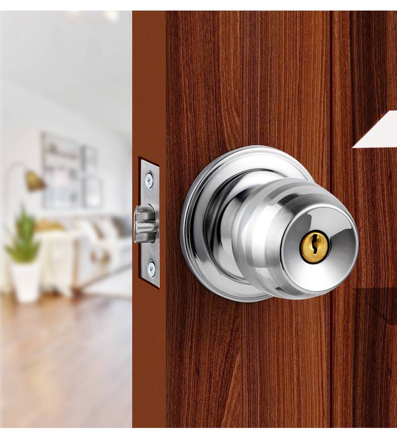 新款门锁家用通用型球形锁室内卧室卫生间锁具老式房门锁球型圆形球锁