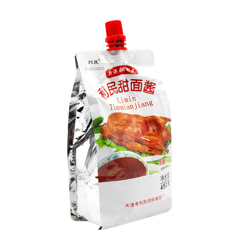 天津利民利民甜面酱450g袋装北京烤鸭酱料韭菜花酱火锅调味酱蘸酱涮肉