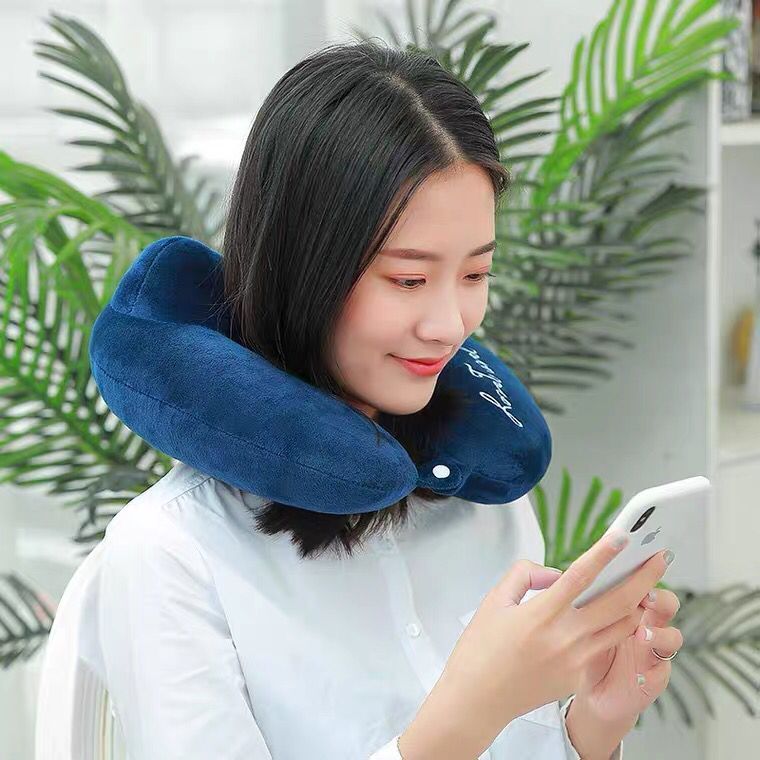适用于颈椎枕u型枕脖子靠枕护颈枕记忆可拆洗学生旅行睡觉神器人气