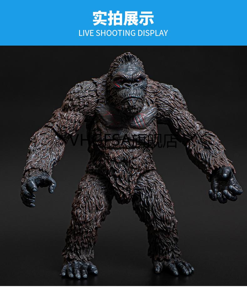 哥斯拉大战金刚手办哥斯拉大战金刚大猩猩玩具模型可动电影摆件骷髅岛