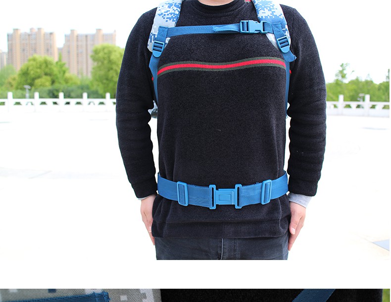 配发迷彩背囊01b寒区单兵携行具钢架防水双肩背包空军 【配发】