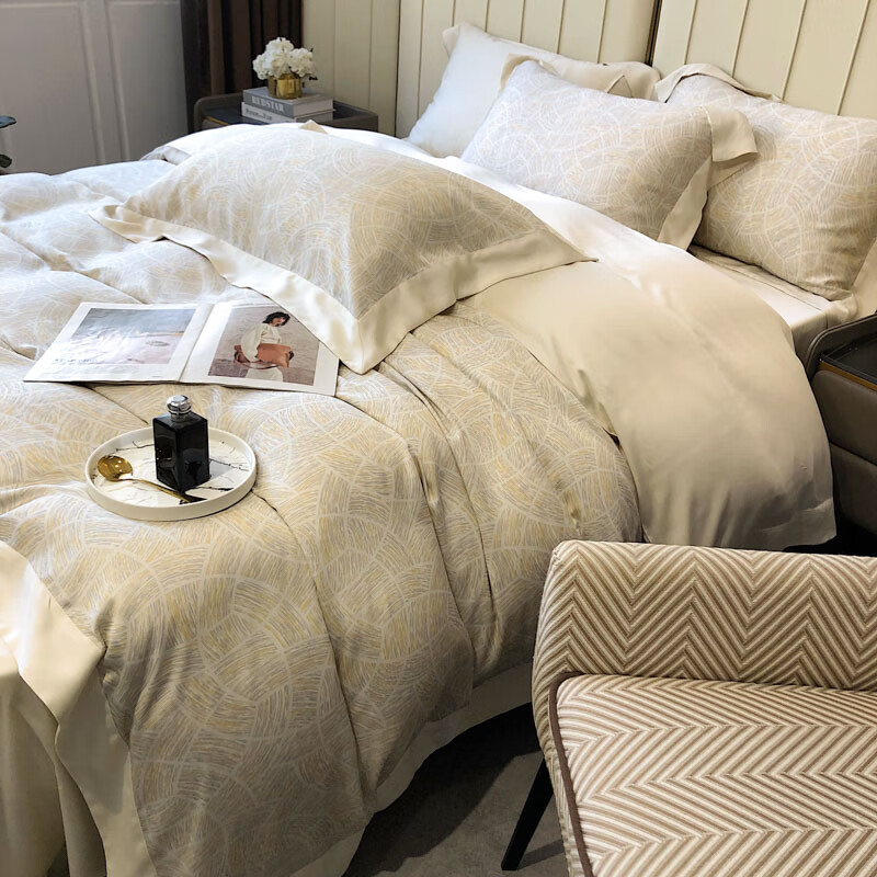 【京选好货】莱赛尔四件套轻奢感100支天丝四件套夏季冰丝裸睡凉感