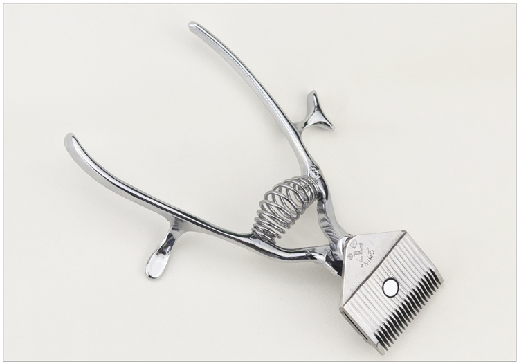 老式手推剪 超静音理发器老式手动理发推子 手推子推剪器定制【图片