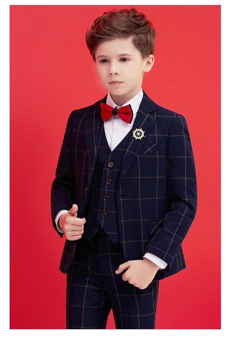 男童西服套装礼服男童儿童西装套装男童花童礼服钢琴演出服中大童英伦
