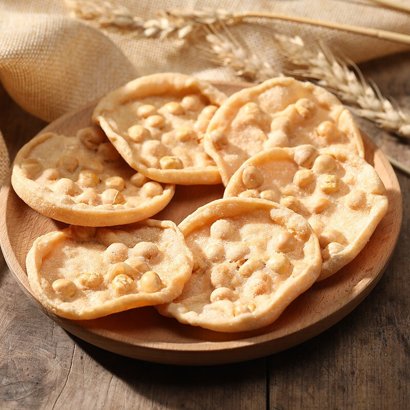 江西特产豆巴子赣州零食小吃月亮巴花生粑赣南客家铁勺饼油炸锅巴一份