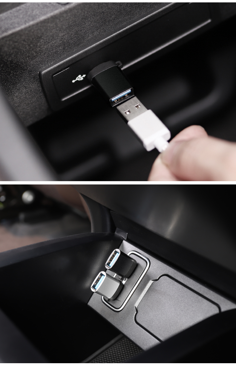 适用2021奔驰gle350450数据线接口转接头glsglb专用typec插头转换器