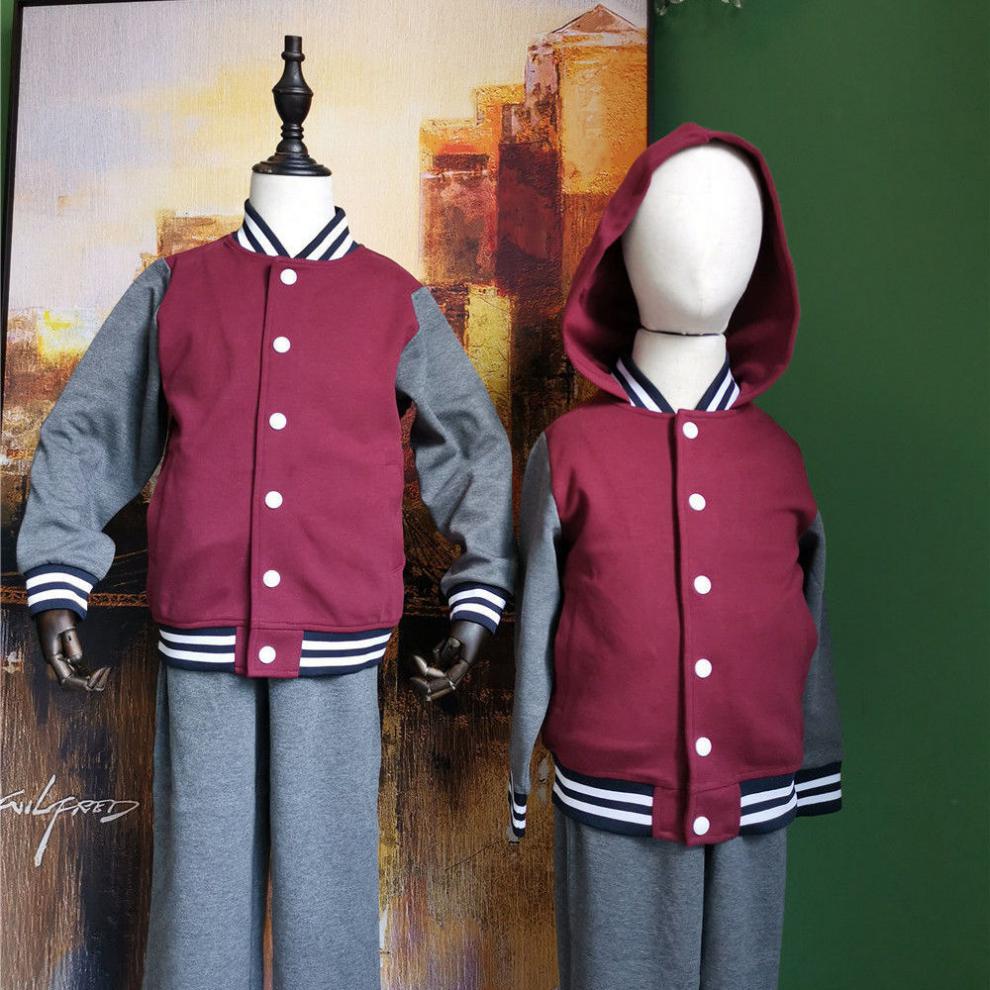 央紫新品伊顿纪德校服伊顿纪校服运动儿童定制套装服装秋冬季加厚枣