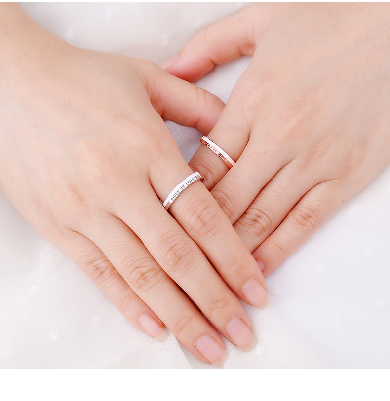 【顺丰速运】情侣戒指925银潮男女一对时尚个性dw对戒食指简约原创