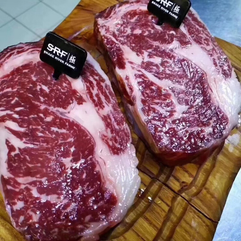 极和牛m9雪花肉眼眼肉芯牛排1000g