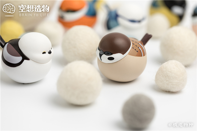 球球啾 空想造物 极危物种 球球啾盲盒 球球鸟 肥啾中国雀类马 文须雀