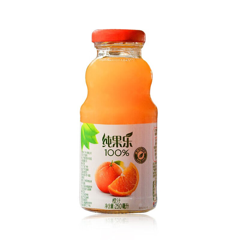 百事新品纯果乐橙汁250ml*24瓶 含糖果汁 24瓶