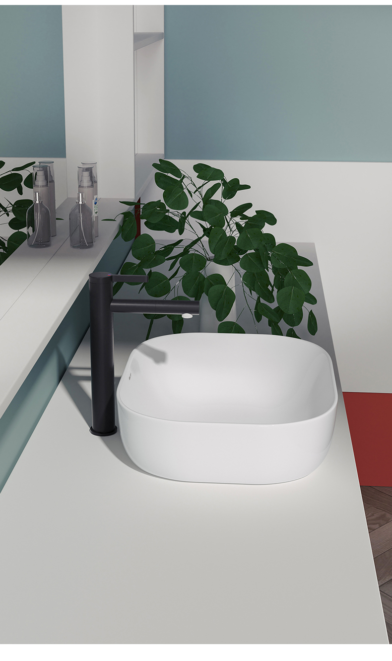 盆乐家卫浴roca台上盆家用卫生间艺术碗盆简约陶瓷洗手盆洗脸面盆4