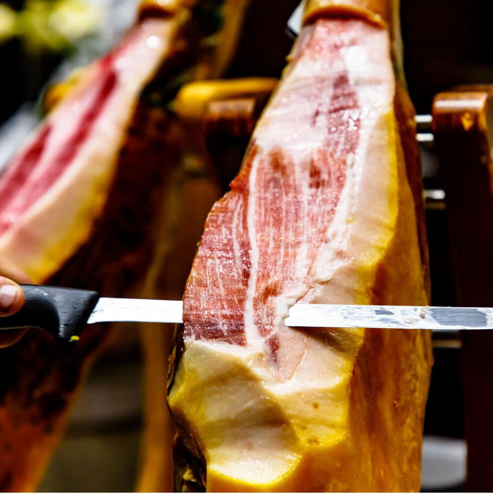 西班牙伊比利亚火腿整只约15斤jamon黑猪风干即食西班牙火腿整腿 礼盒