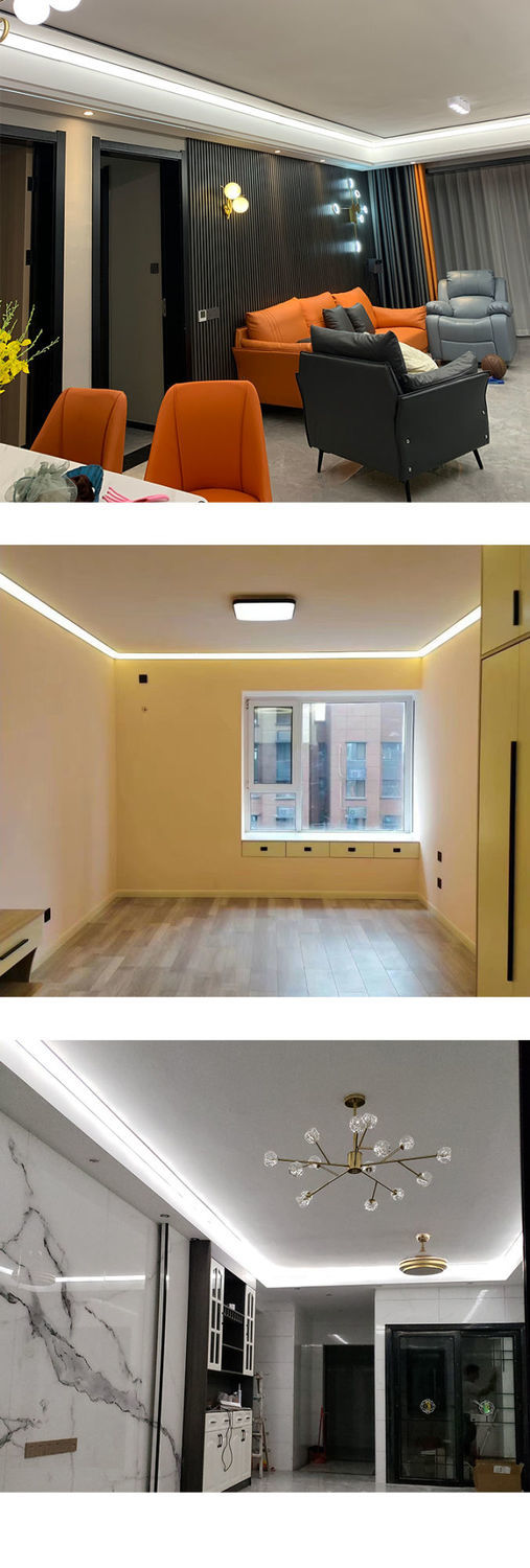 顶角线灯led发光顶角灯石膏线条灯免安吊顶2022新款免开槽干将智能无