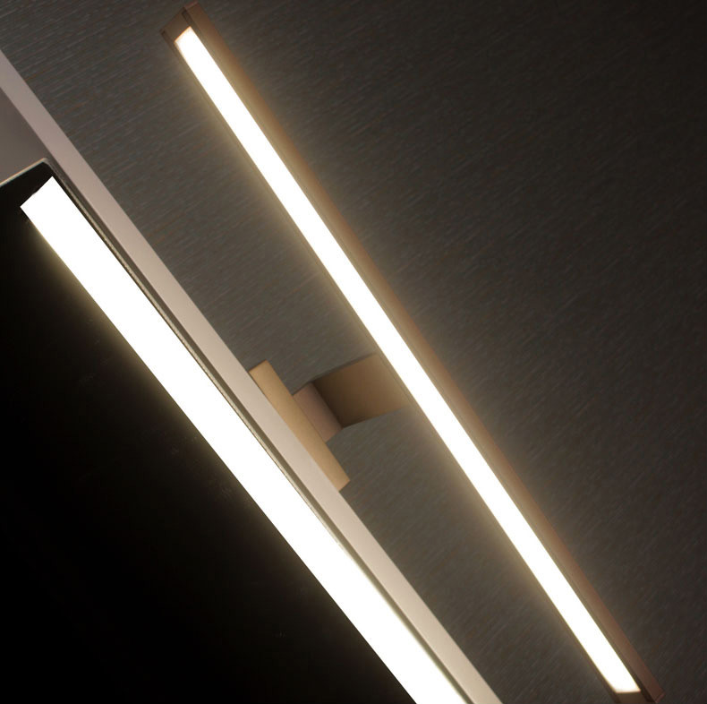 歆罗曼 led镜柜灯镜前灯卫生间厕所北欧浴室柜化妆梳妆台免打孔镜灯