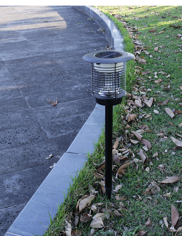 太阳能灭蚊灯草坪灯户外防水庭院灯养殖场果园公园花园草地插地灯 插