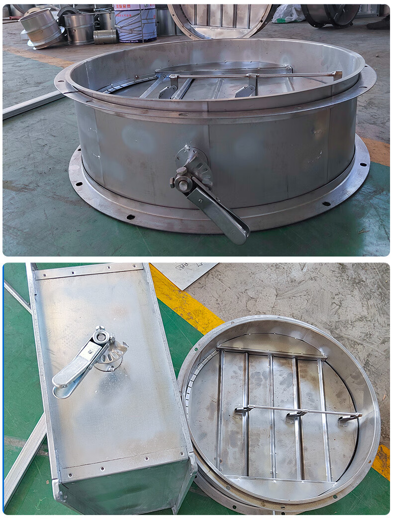 圆形防火阀烟道止逆阀管道止回阀镀锌不锈钢风量调节阀方形200200