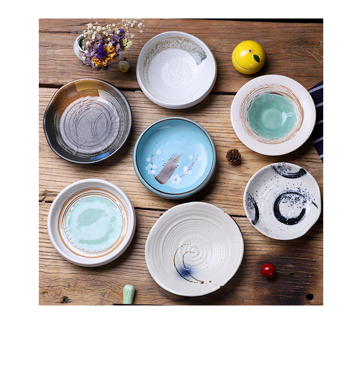 日料餐具复古小菜碟日式陶瓷小菜商用小布碟创意小菜碟子调味碟奇异船