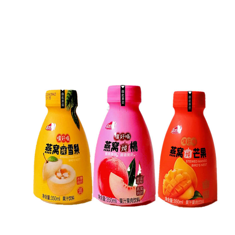 起跑线燕窝炖雪梨桃芒果味350ml/瓶休闲饮品解渴饮料果粒饮料 燕窝炖