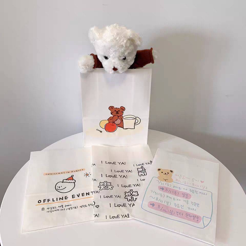 圣诞帽头像纸袋 1个装