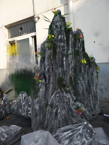 泡沫石头定制仿真假山造景摄影塑雕舞台演出石头道具高密度泡沫雪浪石