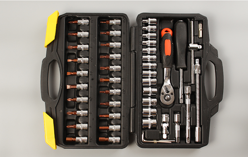 46件套筒扳手组套组合工具套装德国品质汽修摩托车机修工具箱定制定制