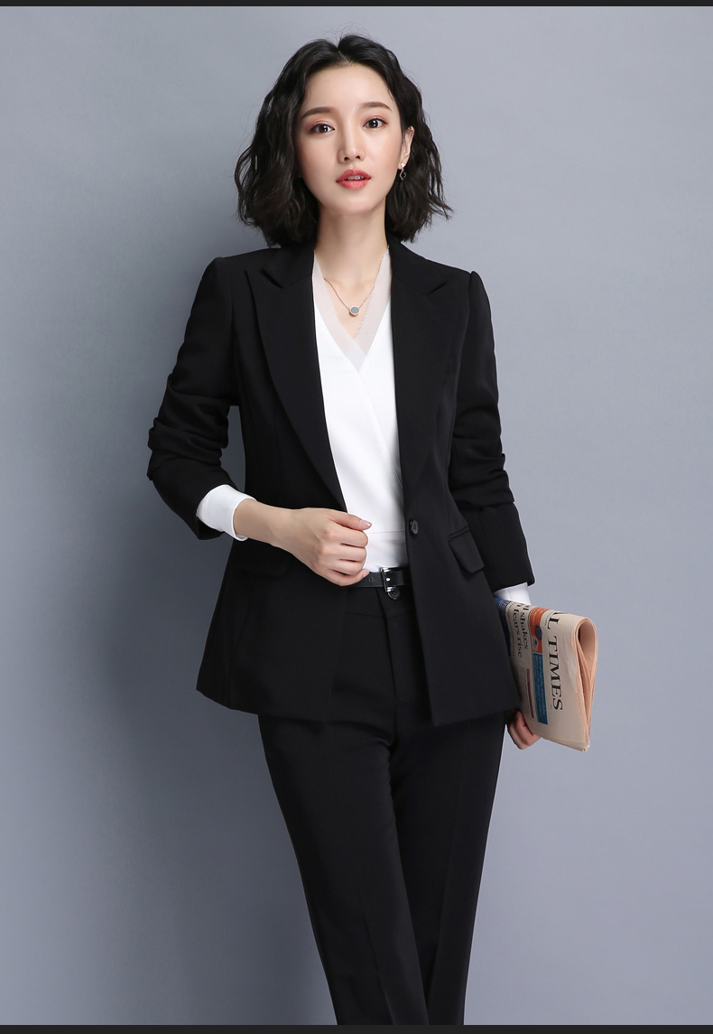 职业装套装女2020新款时尚商务面试正装ol西装工作服三件套西装s