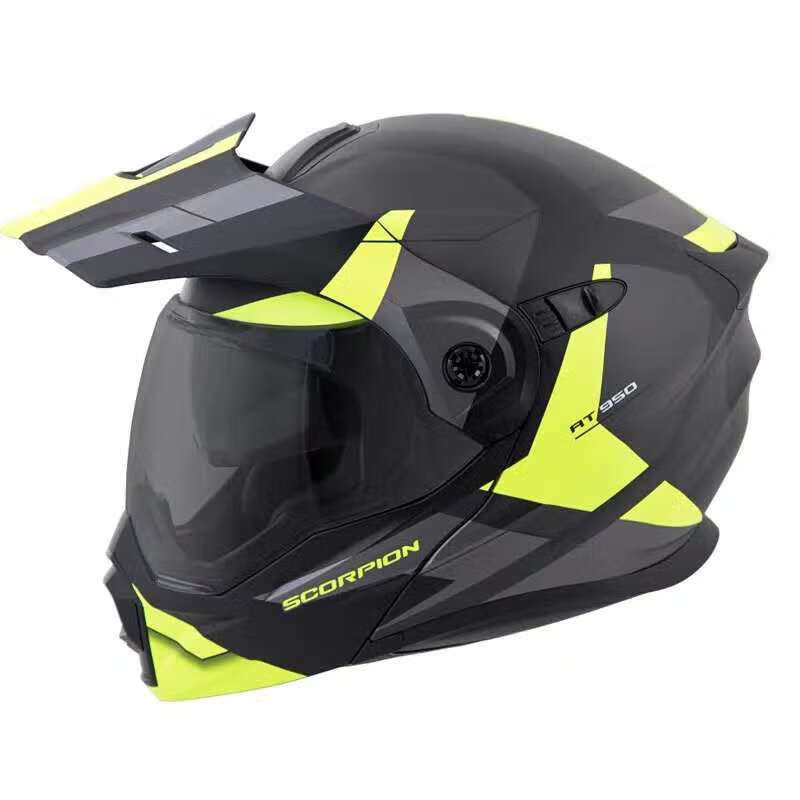 scorpion头盔scorpion蝎子头盔冬季防雾多功能拉力盔揭面盔摩托车头盔