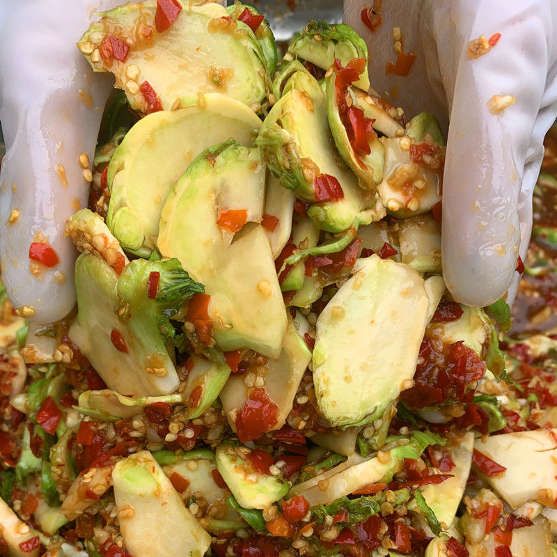 江西特产新鲜青菜头儿菜农自制腌儿菜香辣下饭菜 儿菜350克*1瓶【图片