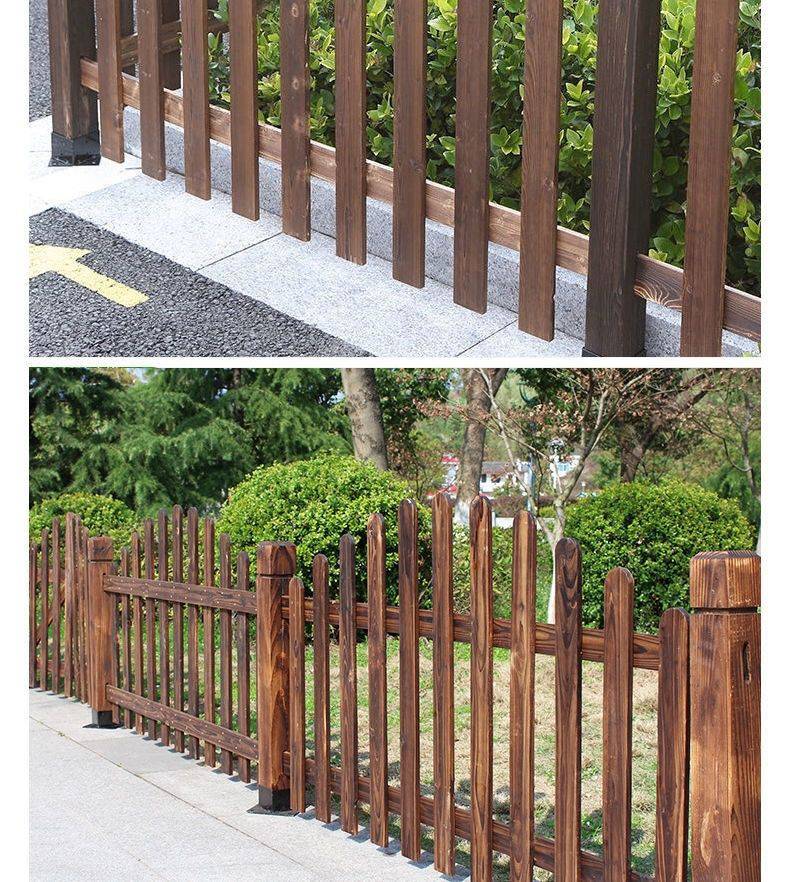 户外别墅院子造型栅栏庭院园艺围墙栏杆防腐木栅栏木制葡萄架 定制