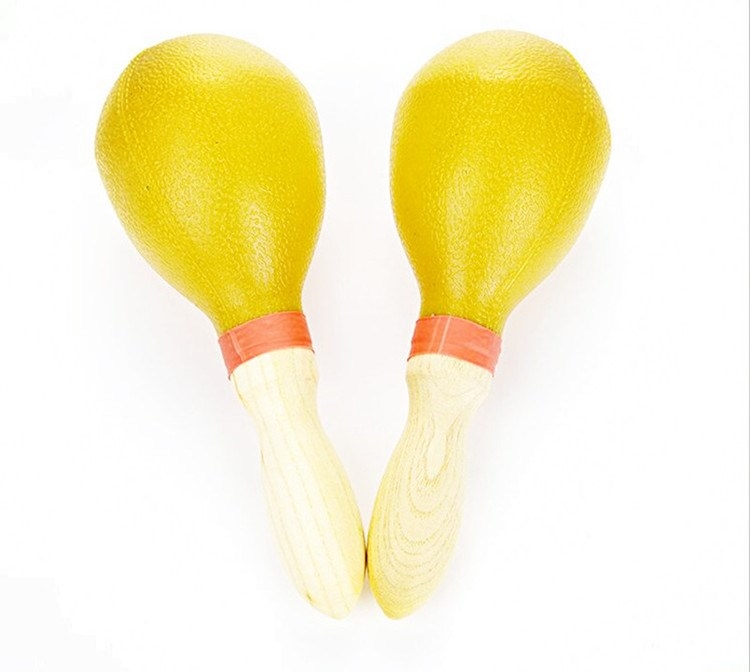 大号金属沙筒打击乐器ktv乐队铃鼓伴奏演出沙锤成人铁砂筒一对黄色