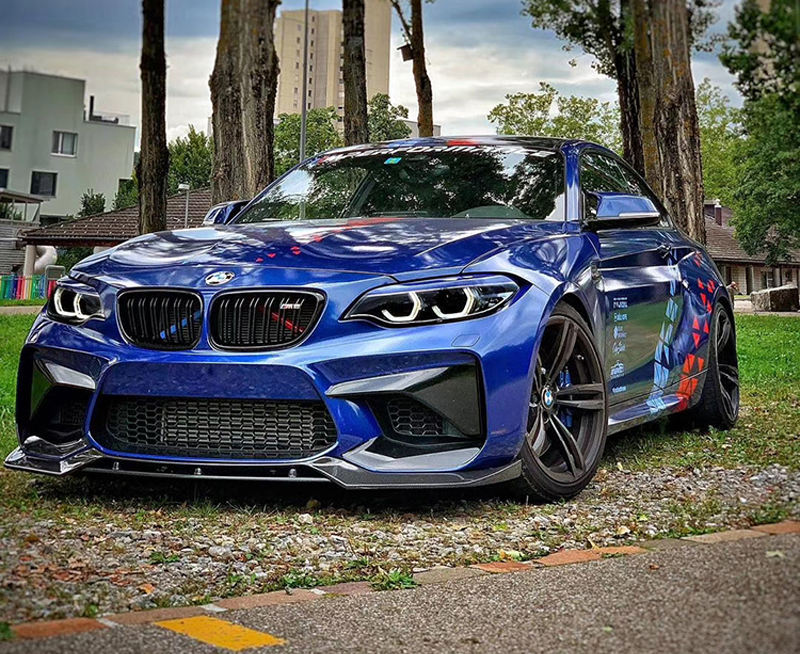 f87宝马m2 m2c雷霆版改装小包围碳纤维mp款前唇前铲侧裙后唇尾翼 mp款