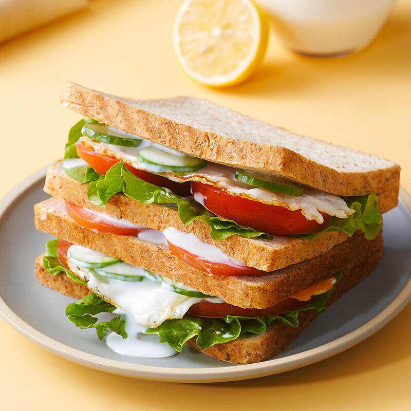 泡小燕全麦吐司泡小燕泡小燕全麦吐司600g轻食体验装面包1袋