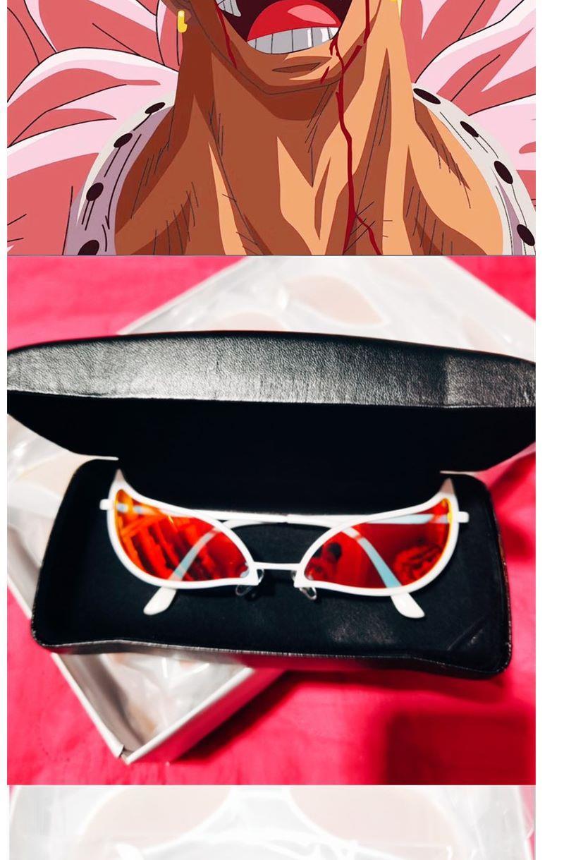 海贼王多弗朗明哥草帽小子同款太阳眼镜潮人个性蹦迪超酷街拍墨镜