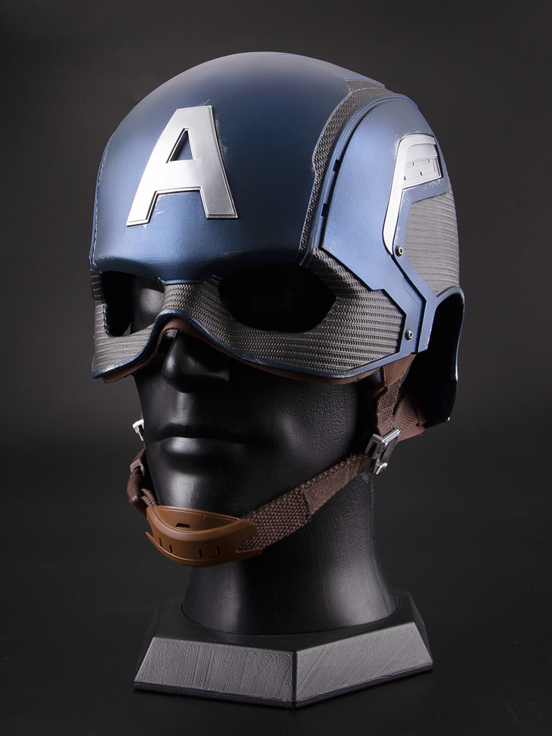 队长头盔面具 1:1真人可穿戴 漫威周边收藏穿戴摆件 新款美国队长头盔