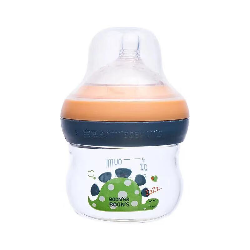 【秋冬】奶瓶3岁-6岁玻璃 宝恩ppsu奶瓶广口6厘米奶·嘴0-3岁儿童宝宝