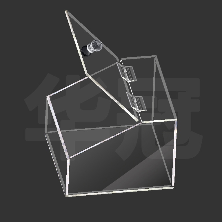 亚克力合页自粘全新升级款透明亚克力合页拉手有机玻璃铰链diy手工