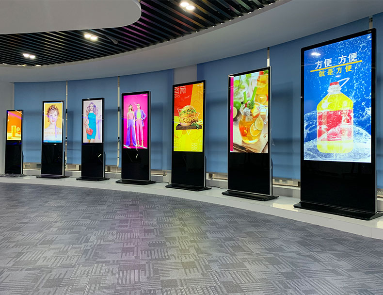 鑫康佳43吋46吋50吋55吋65吋立式广告机显示屏播放器落地触摸查询一体