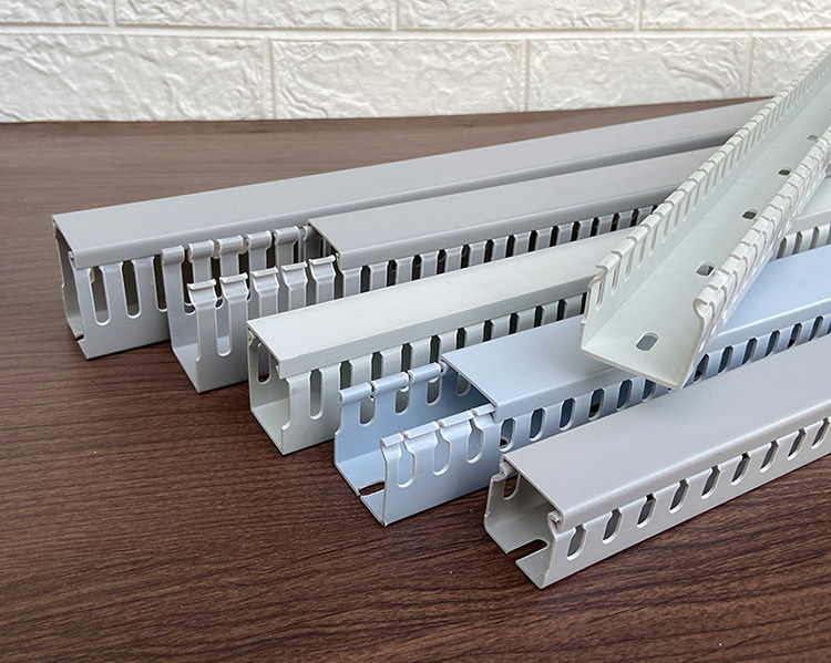 卡线槽明装 pvc阻燃u型工业塑料线槽电箱控制电柜走线网线行配卡布线