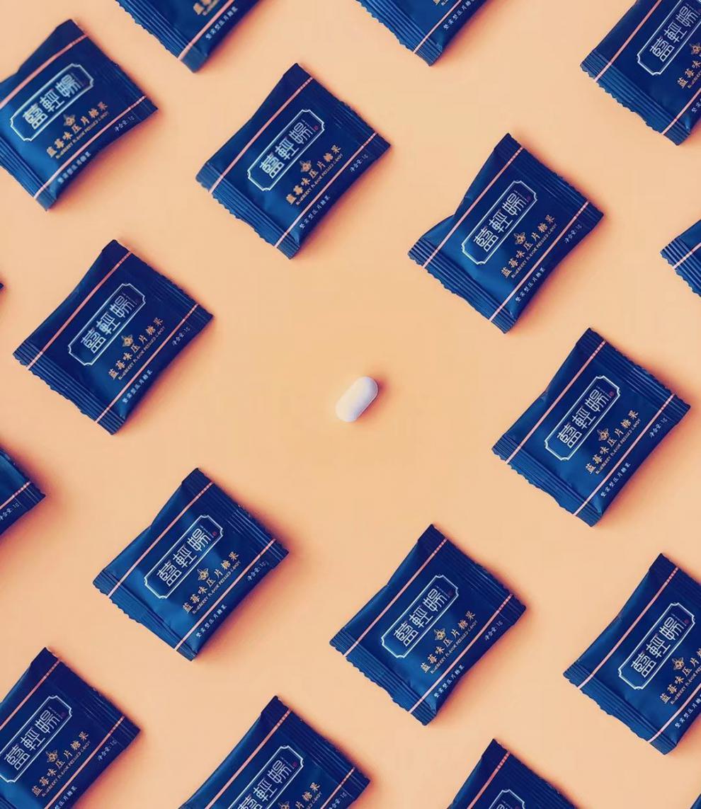 木婉清蓝莓压片糖果轻宜清畅缓新款16片蓝轻畅一盒16片