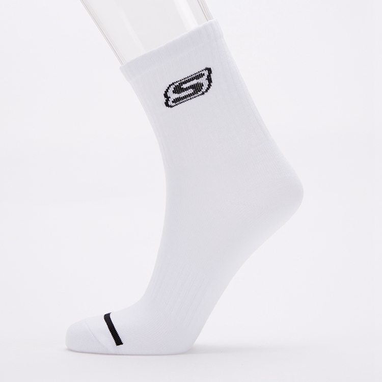 skechers斯凯奇官方女士秋季2020新品时尚运动短袜亮白色0019
