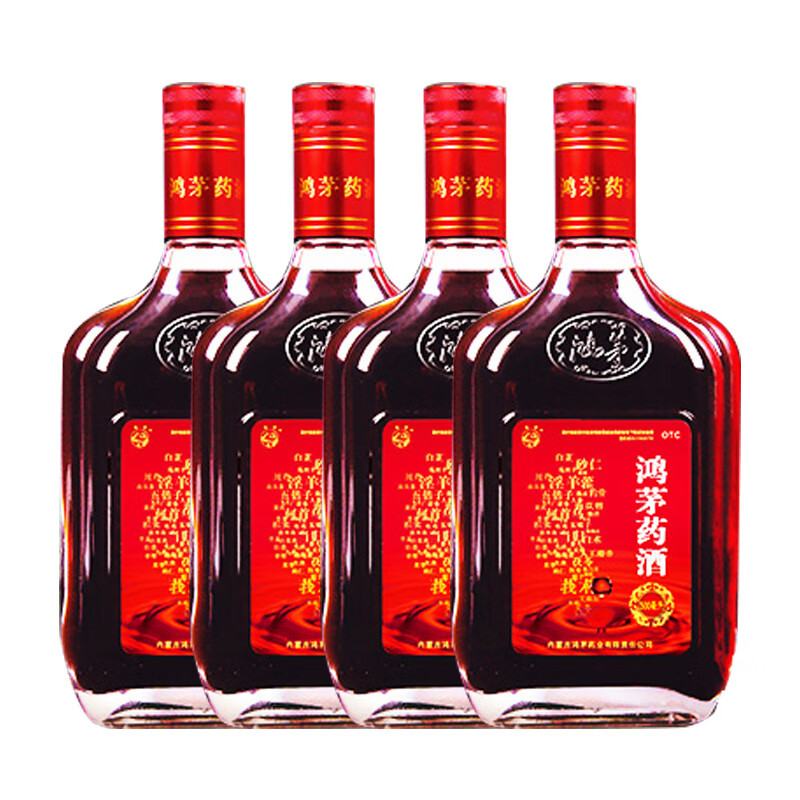 鸿毛药酒500ml*4瓶礼盒装 4瓶装 鸿茅药酒