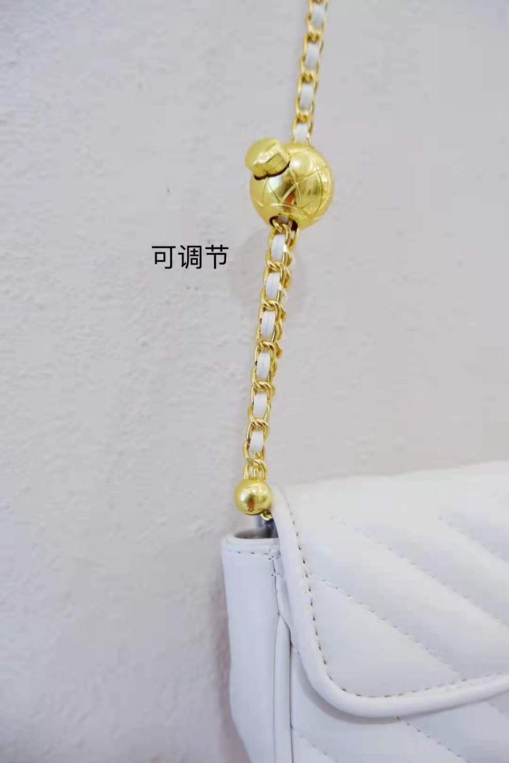 chenkaick轻奢品包包女包新款高品质小方包可调节转运小金珠链条包