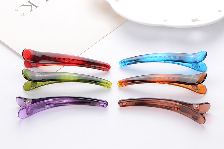 brangdy 塑料鸭嘴夹简约弹簧夹韩版边夹顶夹理发店用发夹发卡刘海夹