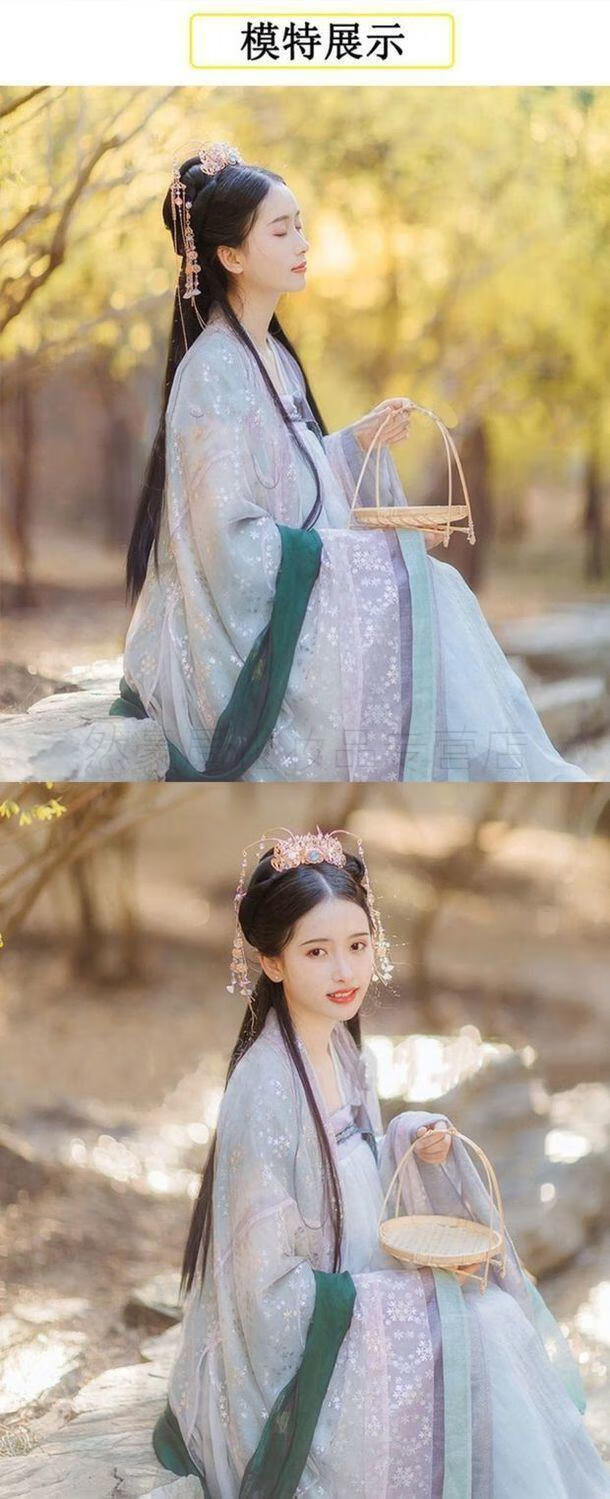 古装假发升级款玉米须不打结长发片汉服发型发排cos古风造型拍摄一卡