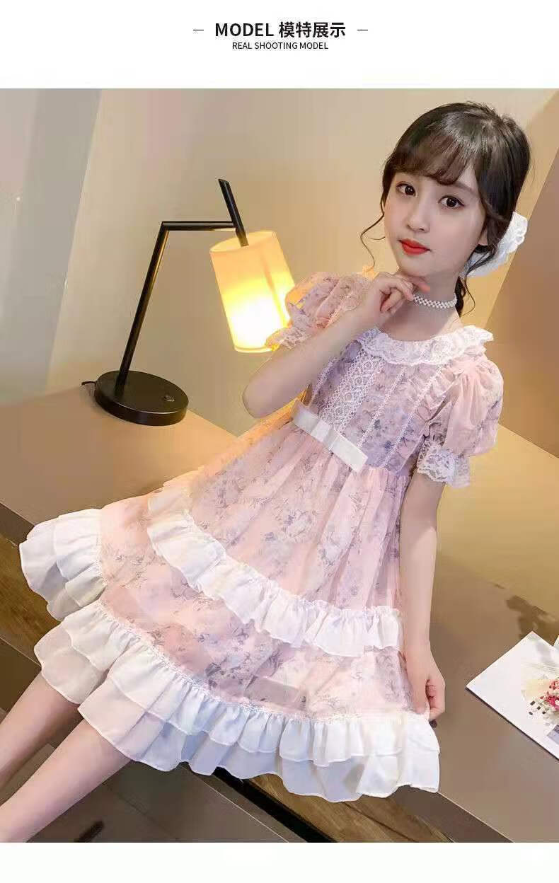 儿童连衣裙新款夏季女童裙子适合2-12岁女宝宝穿的洋气公主裙小女孩