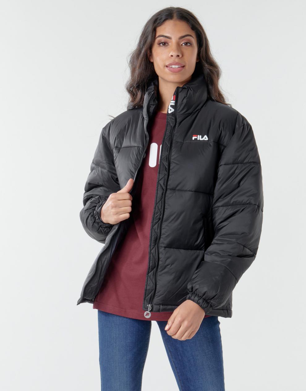 fila斐乐女装休闲保暖棉衣舒适保暖黑色冬季688379002黑色s