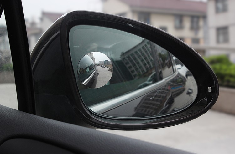 汽车专用辅助倒车镜玻璃曲面镜后视360度调节广角凸面镜片高清盲点镜
