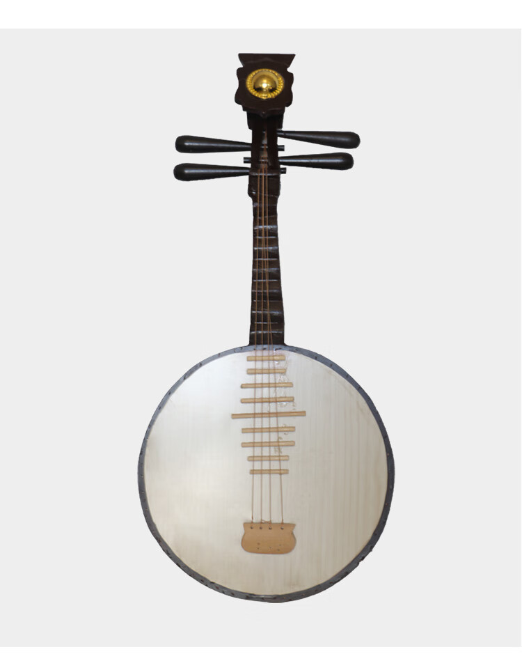 三弦月琴装饰摆件拍照摄影走秀演出乐坊 棕色梅花(琵琶)【图片 价格